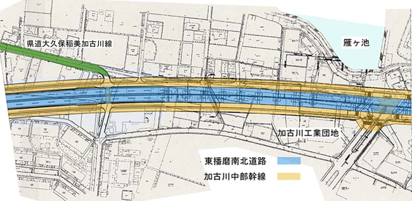 野口町水足周辺図