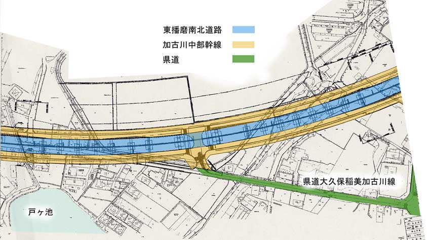 野口町水足周辺図